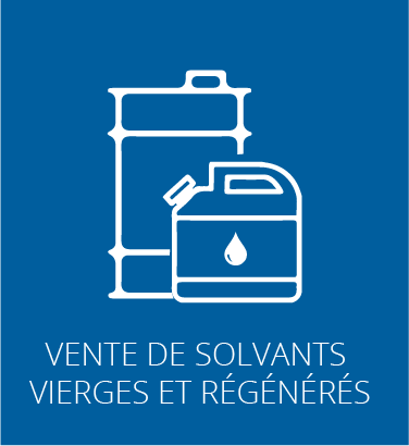 Vente de solvants vierges et régénérés